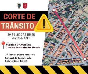 Aviso: Corte de Transito em Valpaços