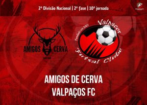 Futsal 2ªDiv: Valpaços visita os Amigos de Cerva