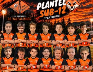Os Valpacinhos Sub-12 iniciam o Campeonato no próximo sábado